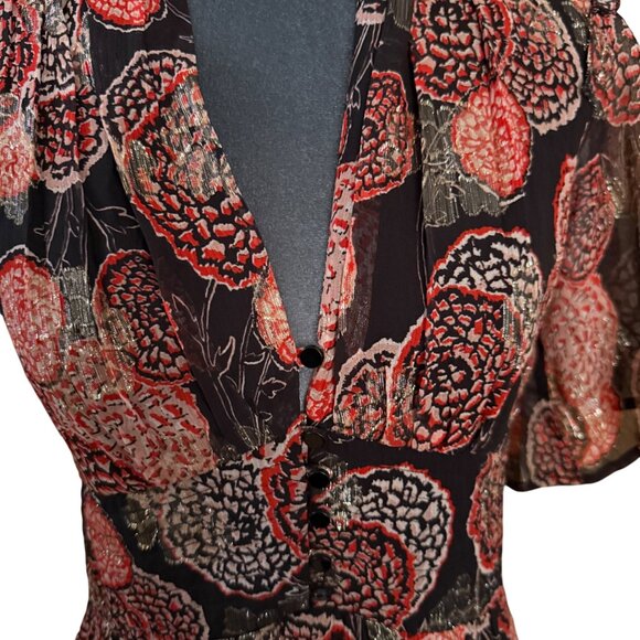 Ba&sh Robe Hide Floral Maxi Dress Size S NWT - Picture 5 of 11